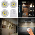 Pack Of 3 LED Remote Control Lights | Tap Light For Cabinet Wardrobe Room Kitchen