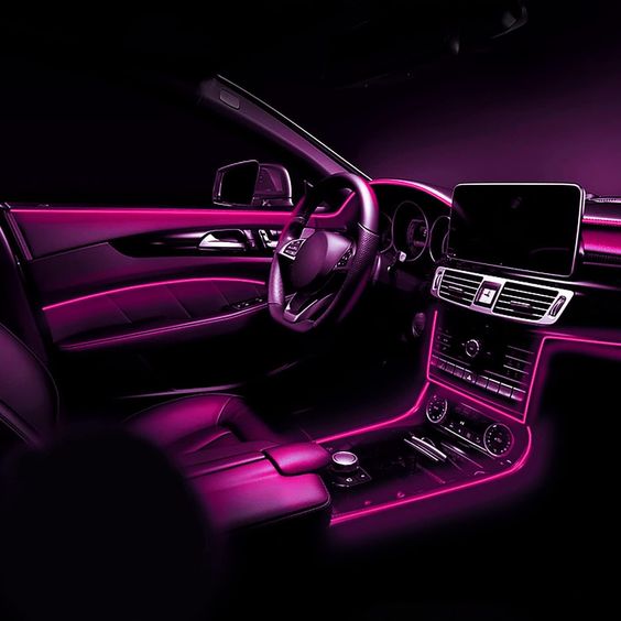 Car Dashboard Neon Light Strip – 3 Meter Flexible EL Wire with Easy Installation