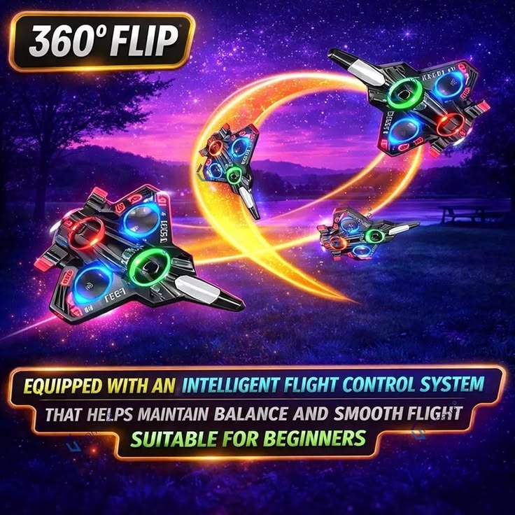 Premium RC Fighter Jet Plane – 2.4G Remote Control Foam Airplane Toy with Lights