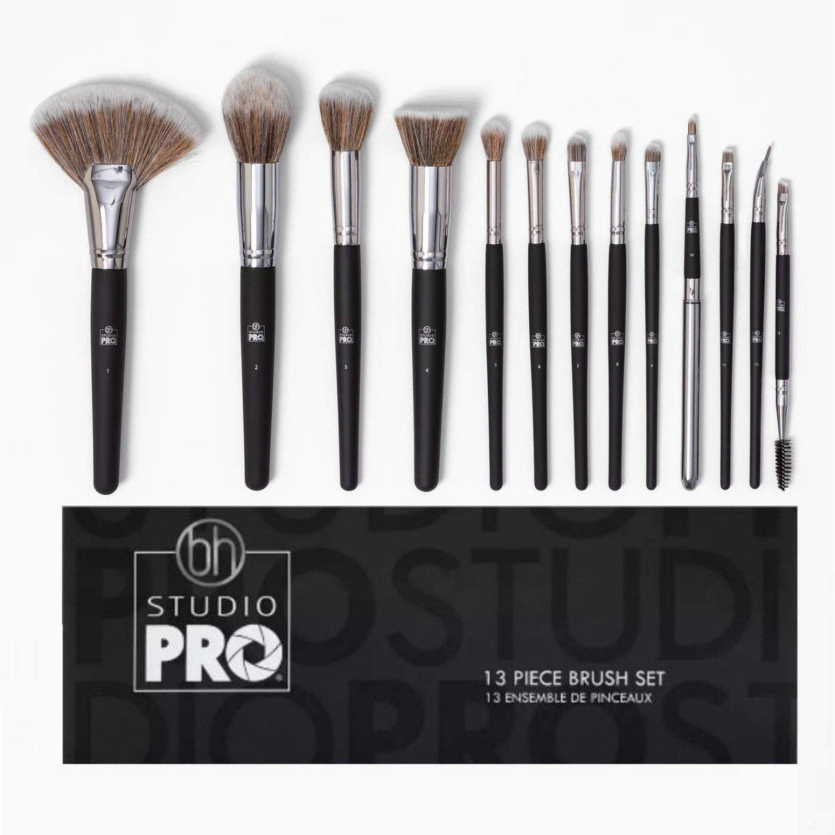 13 Pcs B.H Cosmetics Studio Pro Brush